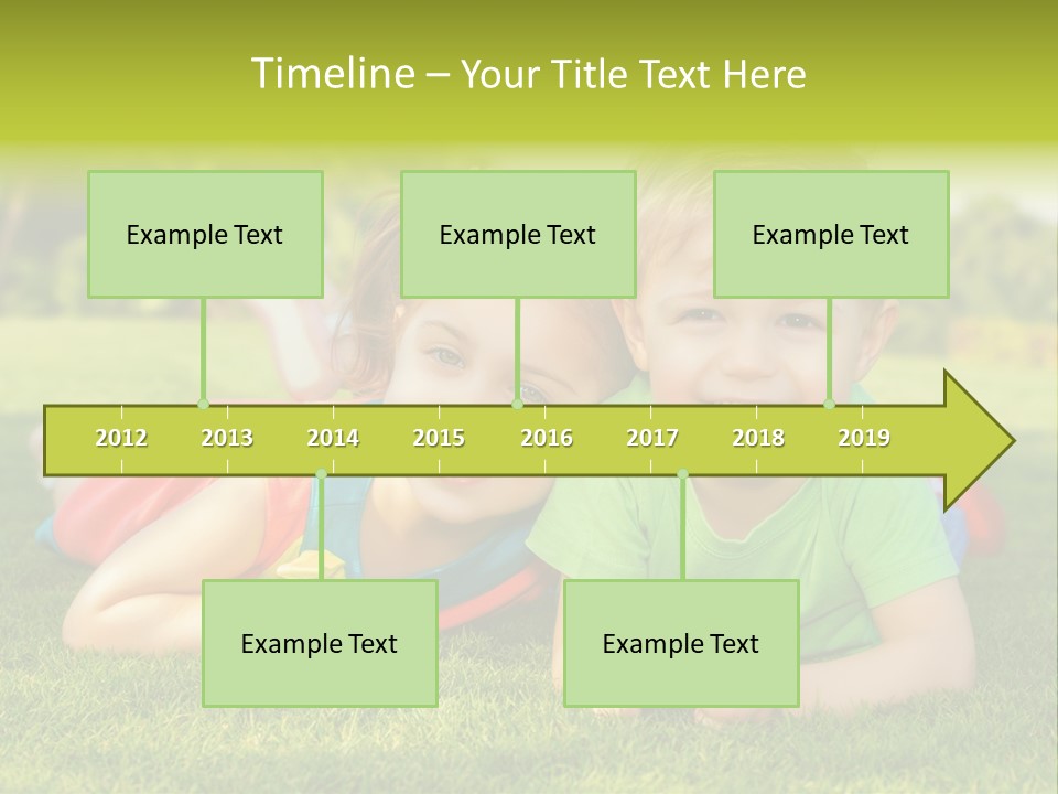 Girl Outside Cute PowerPoint Template