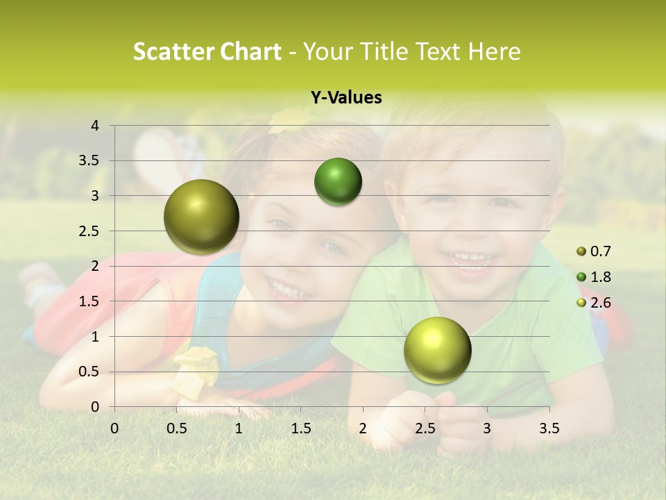 Girl Outside Cute PowerPoint Template