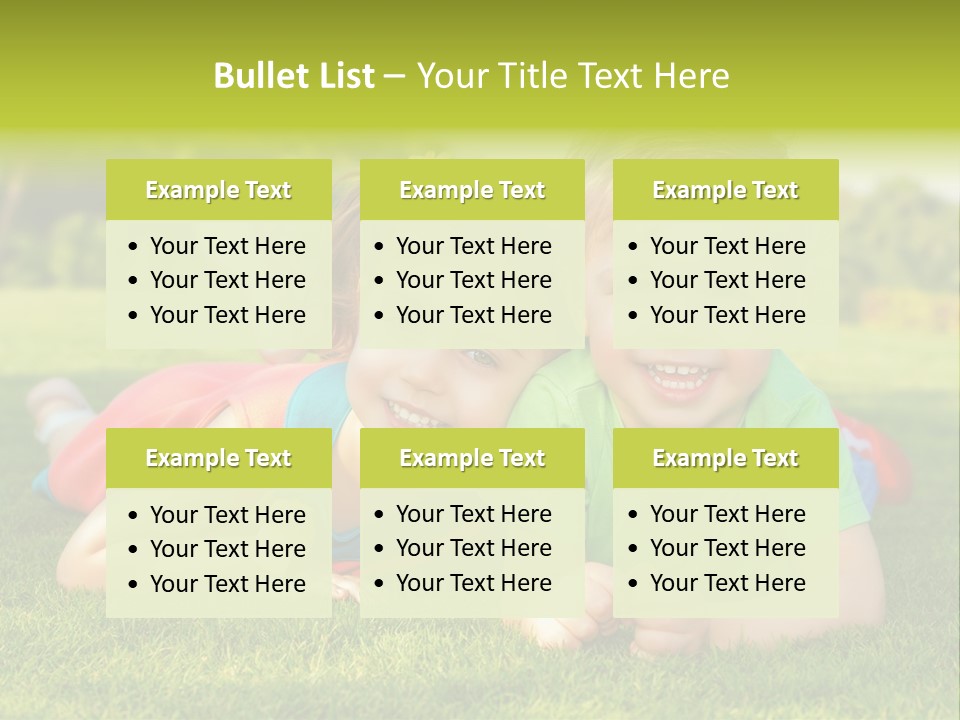 Girl Outside Cute PowerPoint Template