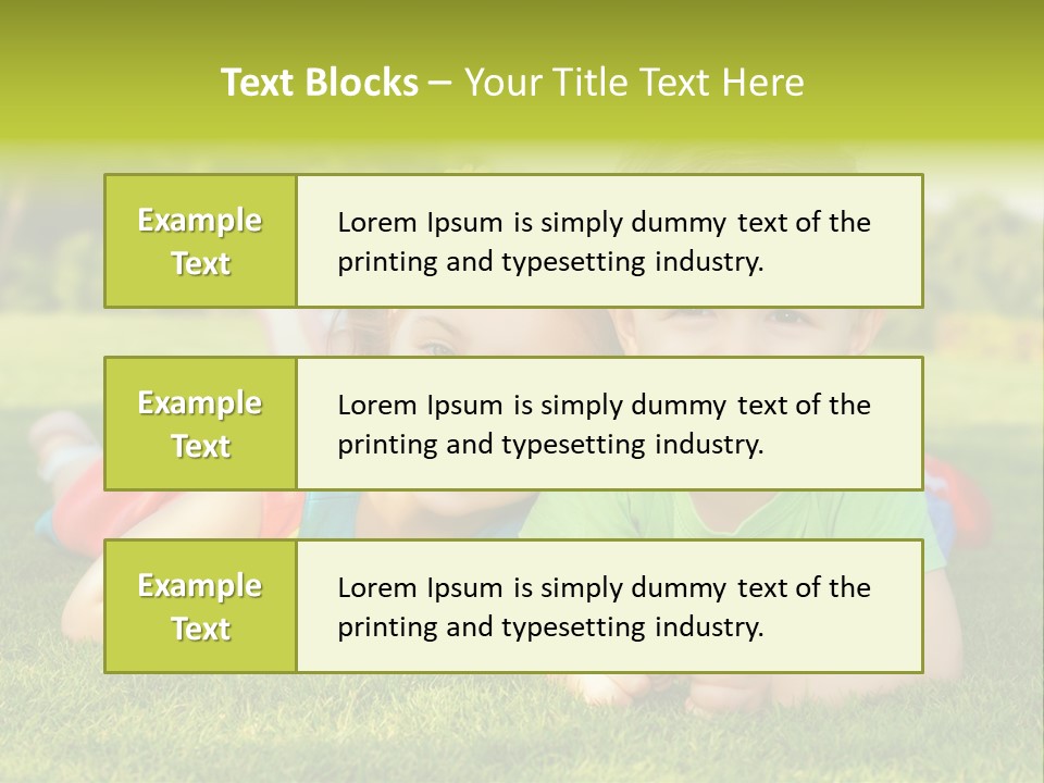 Girl Outside Cute PowerPoint Template