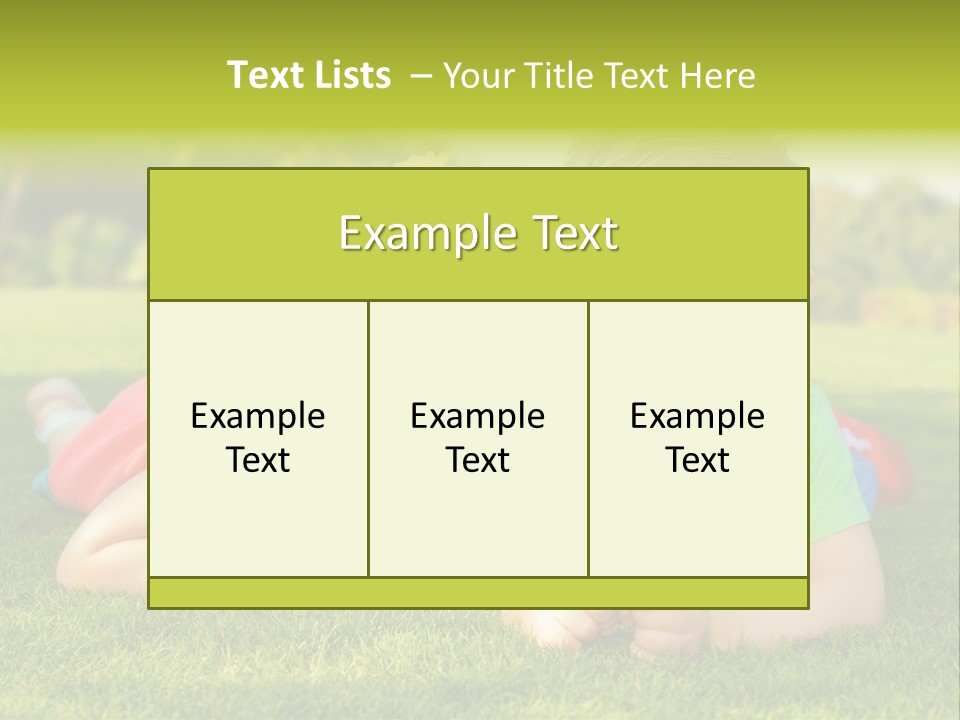 Girl Outside Cute PowerPoint Template