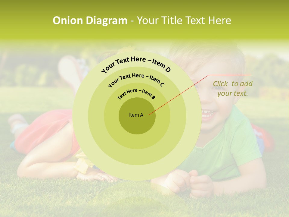 Girl Outside Cute PowerPoint Template