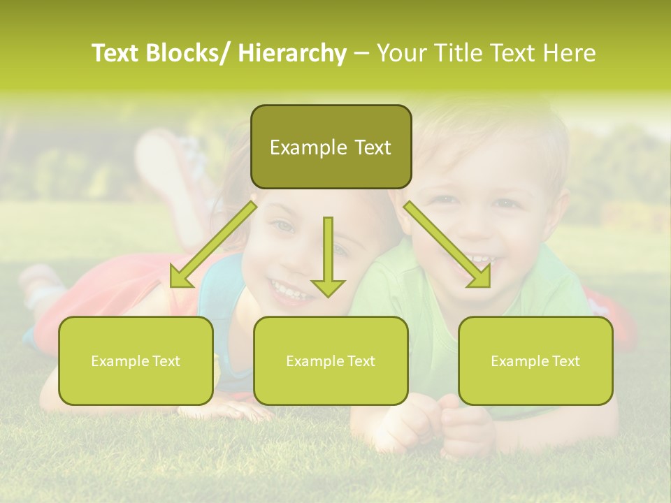 Girl Outside Cute PowerPoint Template