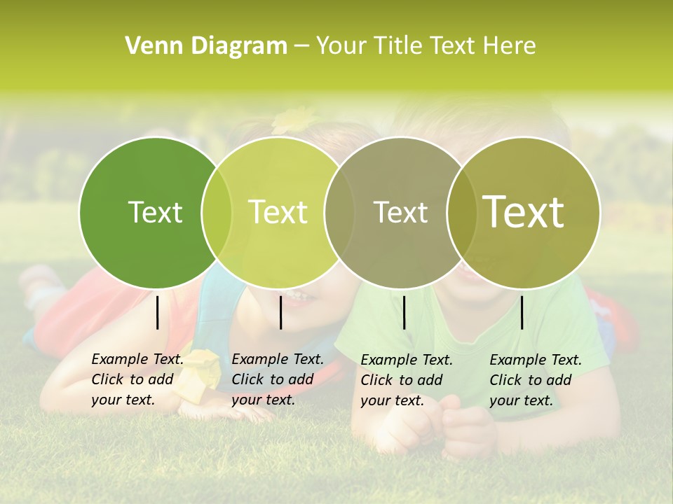 Girl Outside Cute PowerPoint Template