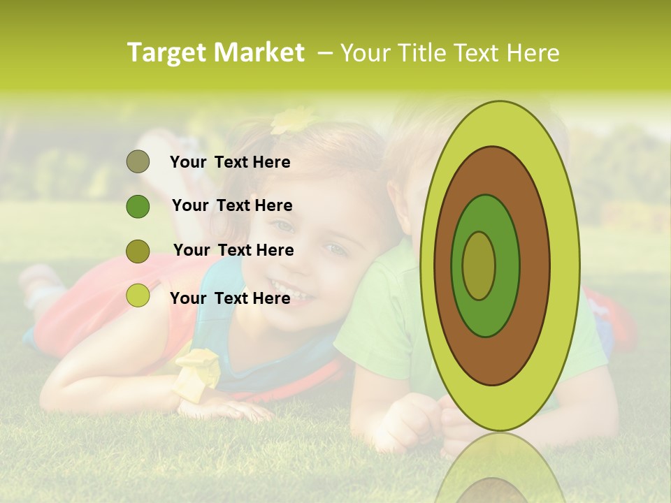 Girl Outside Cute PowerPoint Template