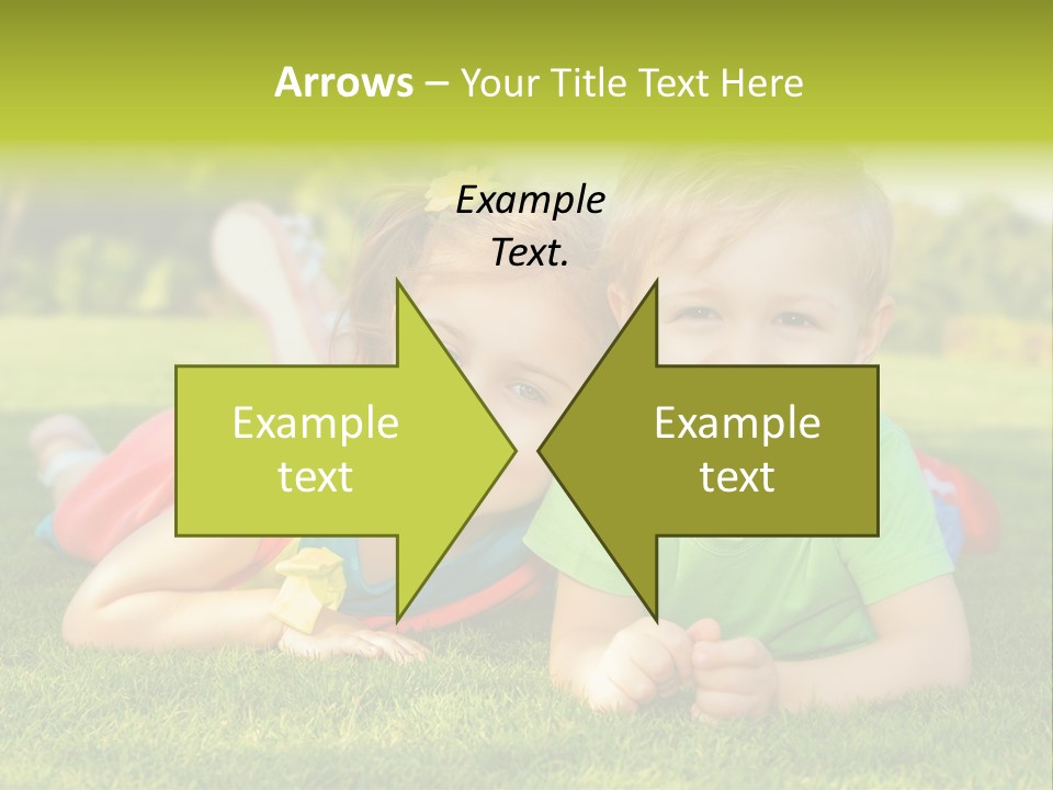 Girl Outside Cute PowerPoint Template