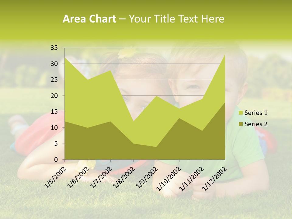 Girl Outside Cute PowerPoint Template