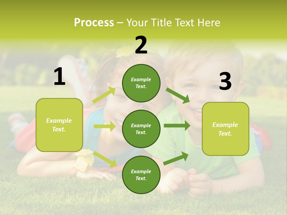 Girl Outside Cute PowerPoint Template