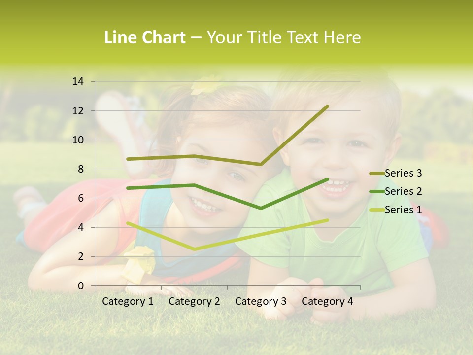 Girl Outside Cute PowerPoint Template