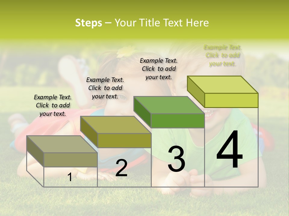 Girl Outside Cute PowerPoint Template