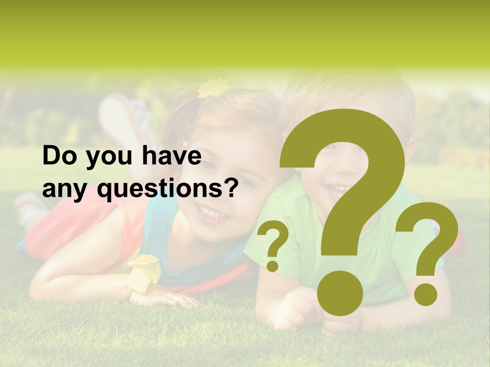 Girl Outside Cute PowerPoint Template