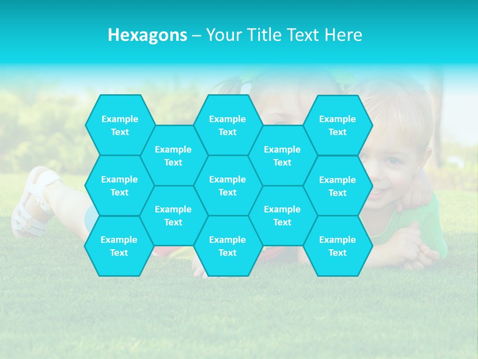 Girl Green Laughing PowerPoint Template