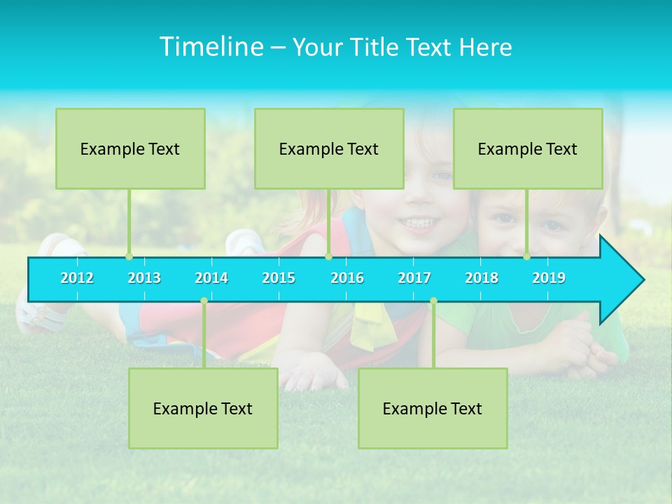 Girl Green Laughing PowerPoint Template