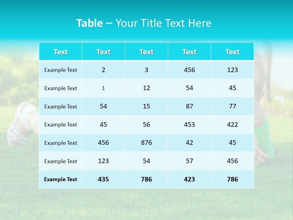 Girl Green Laughing PowerPoint Template