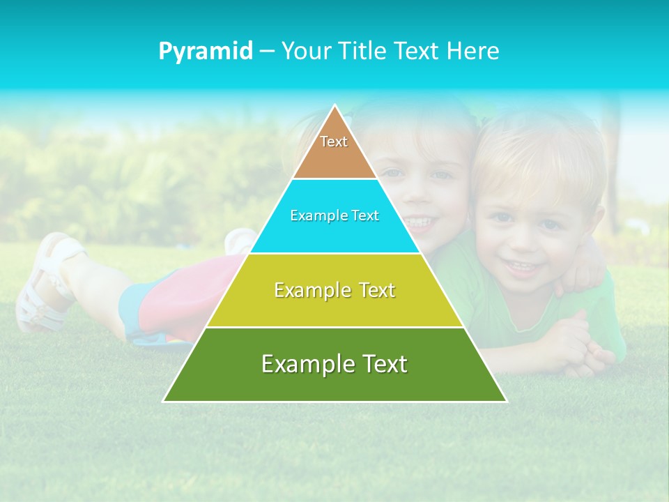 Girl Green Laughing PowerPoint Template