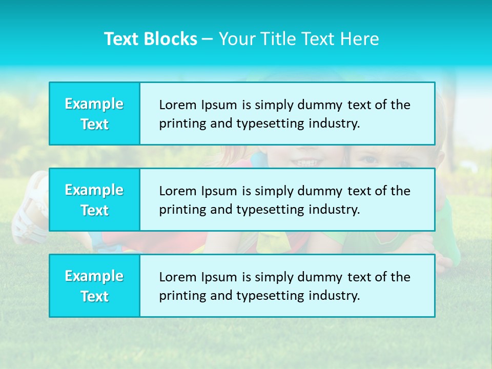 Girl Green Laughing PowerPoint Template