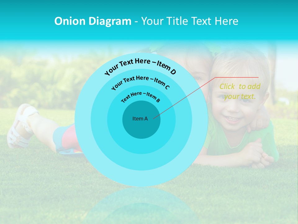 Girl Green Laughing PowerPoint Template