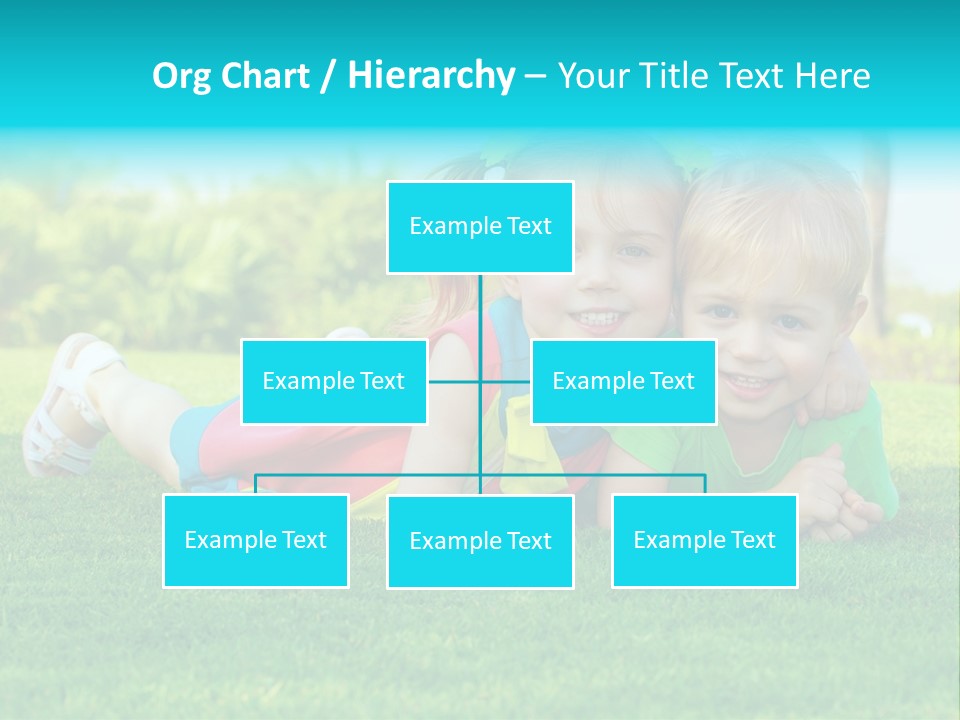 Girl Green Laughing PowerPoint Template