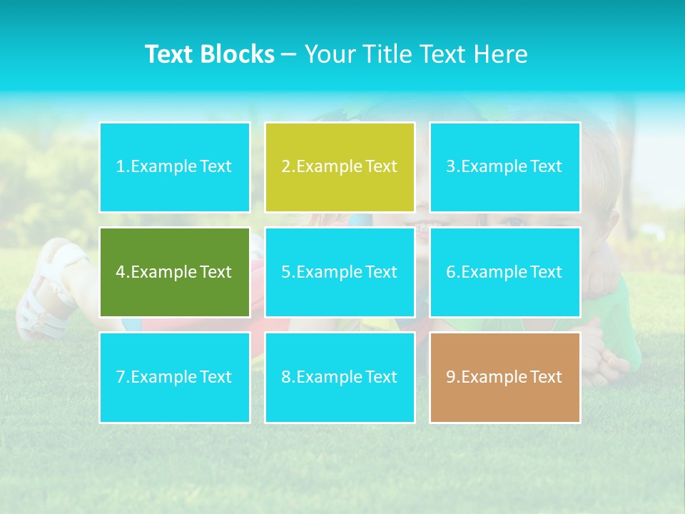 Girl Green Laughing PowerPoint Template