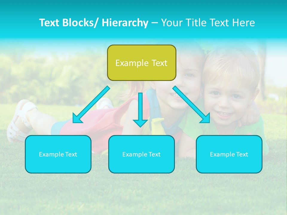 Girl Green Laughing PowerPoint Template