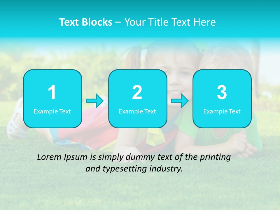 Girl Green Laughing PowerPoint Template