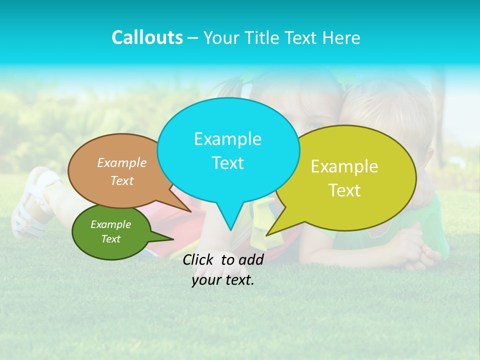 Girl Green Laughing PowerPoint Template