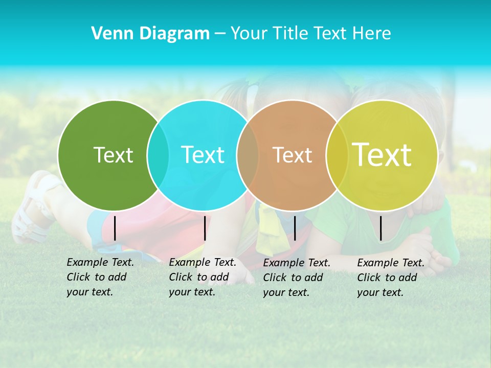 Girl Green Laughing PowerPoint Template
