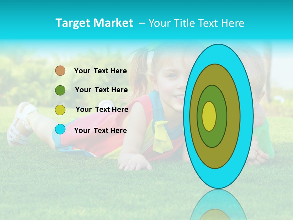 Girl Green Laughing PowerPoint Template