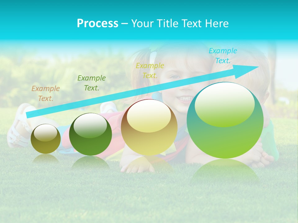 Girl Green Laughing PowerPoint Template