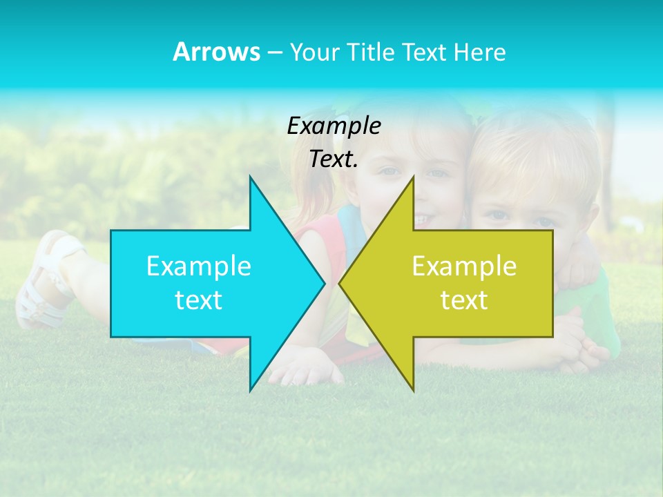 Girl Green Laughing PowerPoint Template