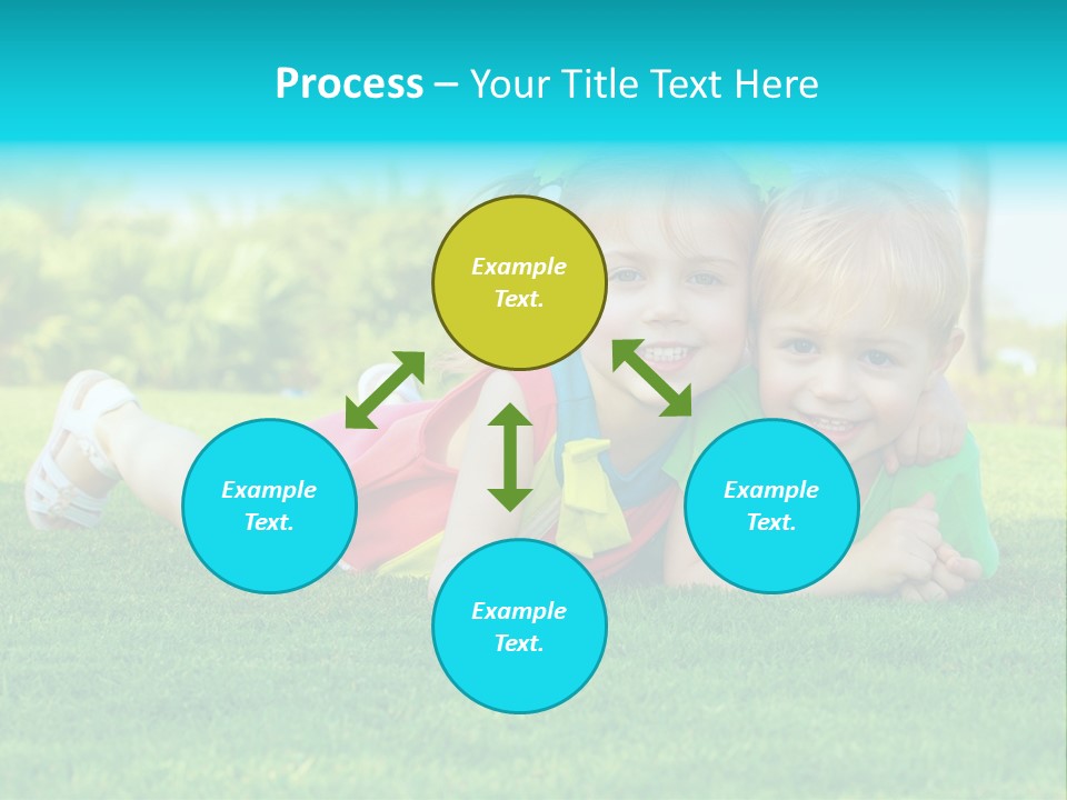 Girl Green Laughing PowerPoint Template