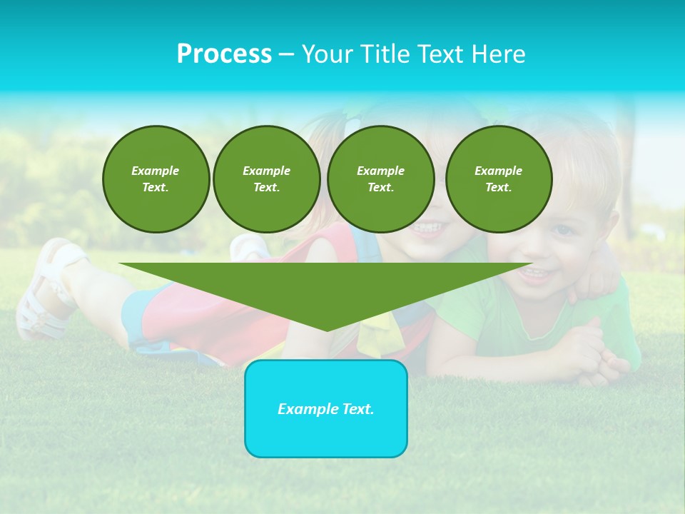 Girl Green Laughing PowerPoint Template