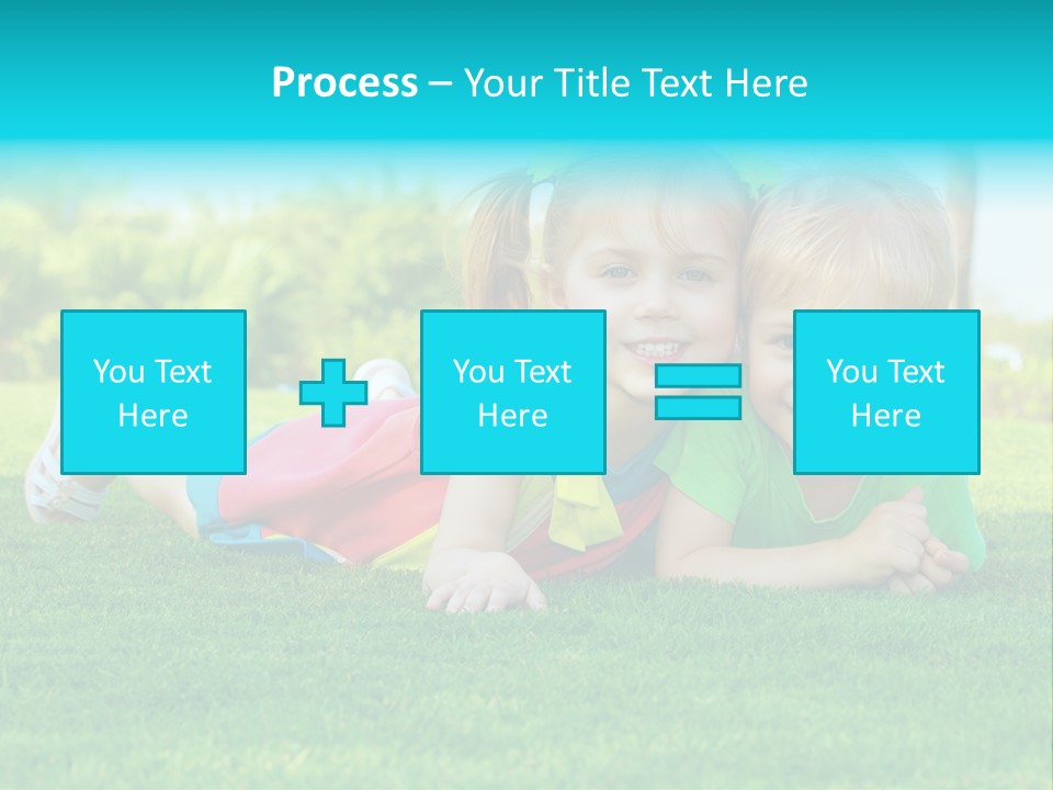 Girl Green Laughing PowerPoint Template