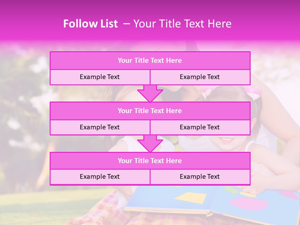 Outdoor Sister Babies PowerPoint Template