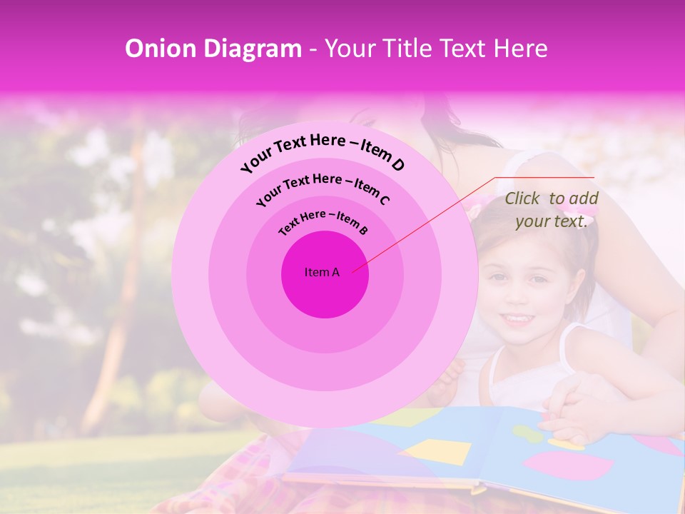 Outdoor Sister Babies PowerPoint Template