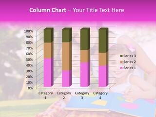 Outdoor Sister Babies PowerPoint Template