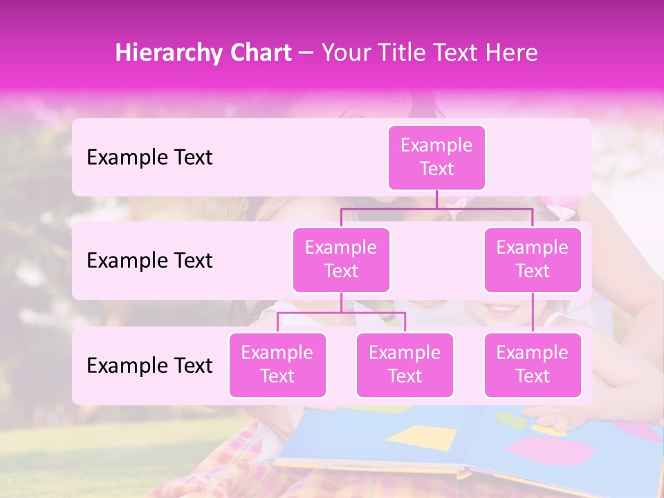 Outdoor Sister Babies PowerPoint Template