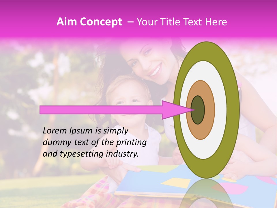 Outdoor Sister Babies PowerPoint Template