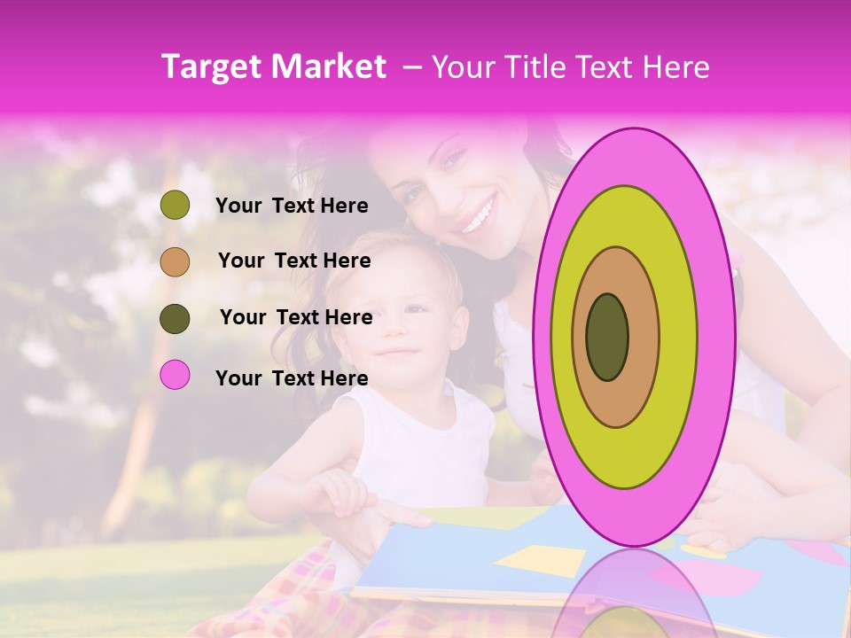 Outdoor Sister Babies PowerPoint Template