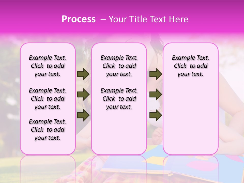 Outdoor Sister Babies PowerPoint Template