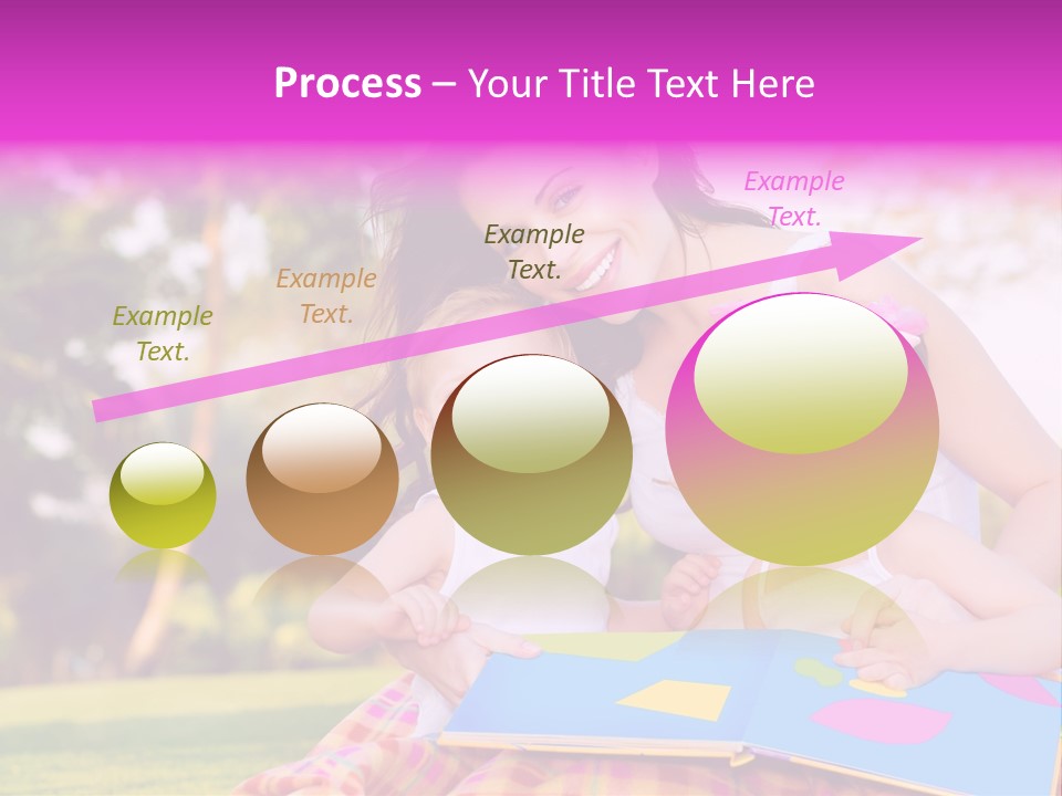 Outdoor Sister Babies PowerPoint Template