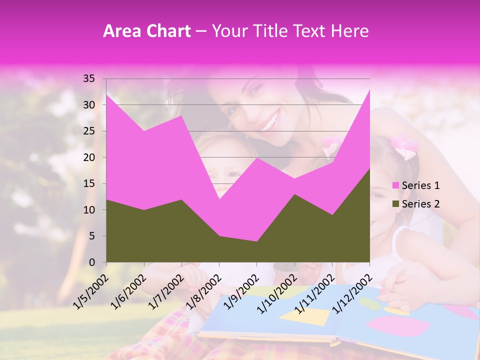 Outdoor Sister Babies PowerPoint Template