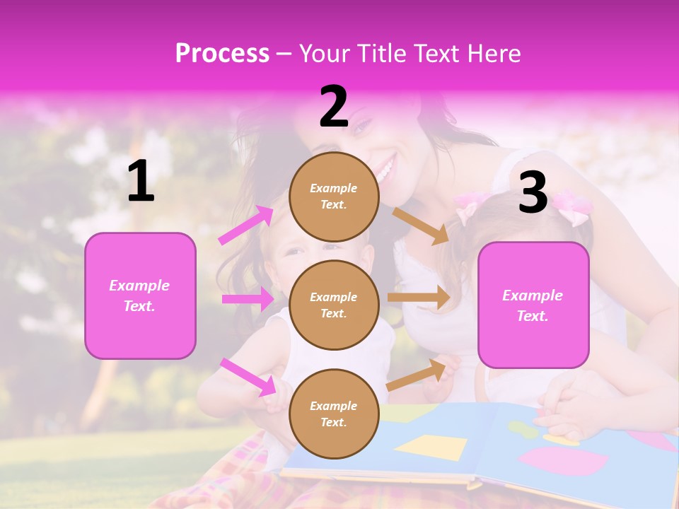 Outdoor Sister Babies PowerPoint Template