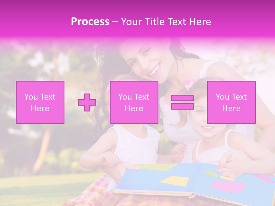 Outdoor Sister Babies PowerPoint Template