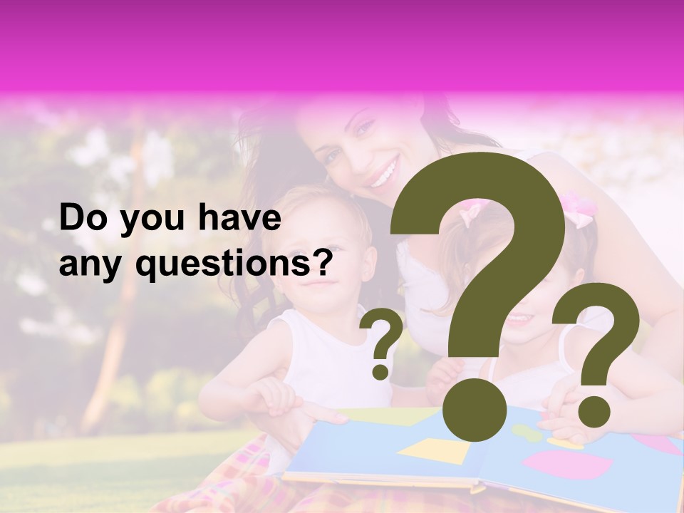 Outdoor Sister Babies PowerPoint Template