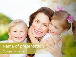 Beautiful Love Babies PowerPoint Template