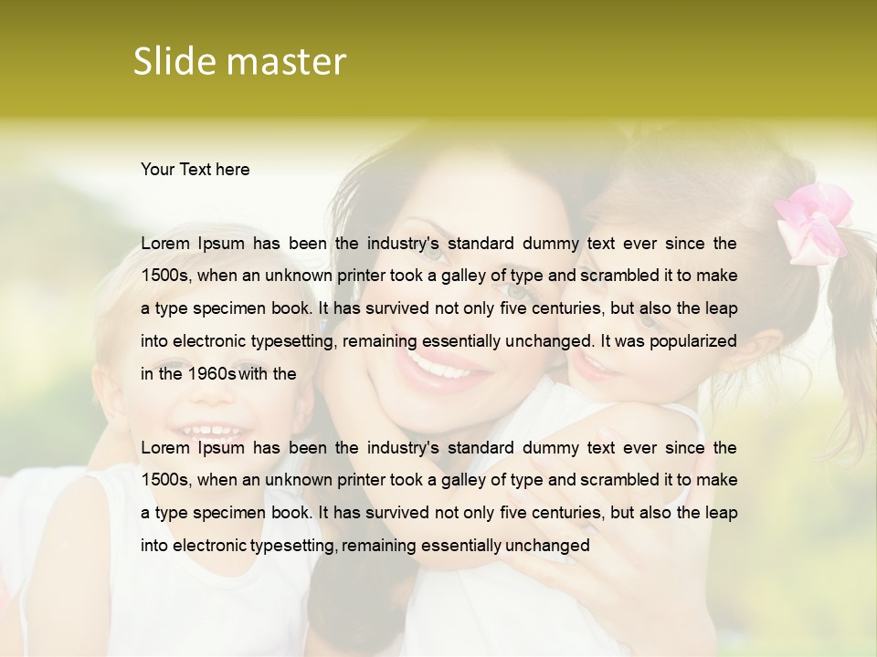 Beautiful Love Babies PowerPoint Template