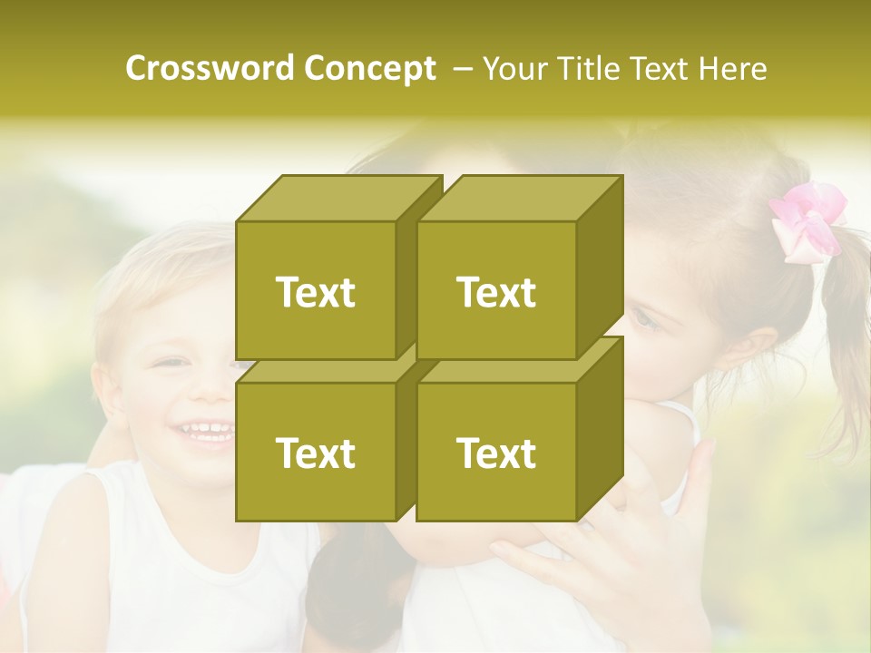 Beautiful Love Babies PowerPoint Template