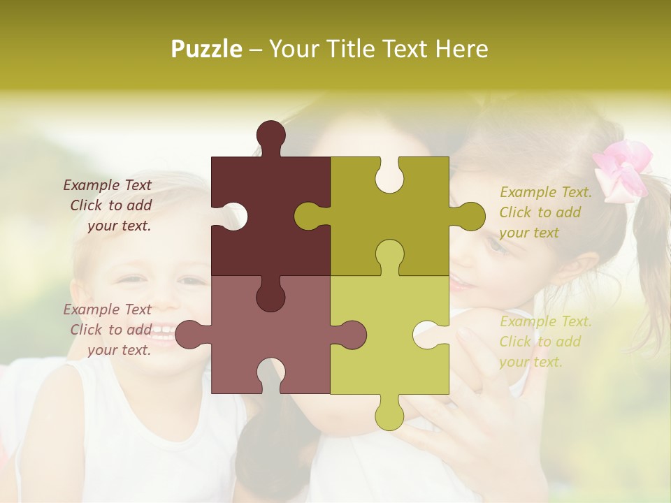 Beautiful Love Babies PowerPoint Template