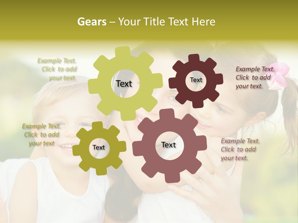 Beautiful Love Babies PowerPoint Template